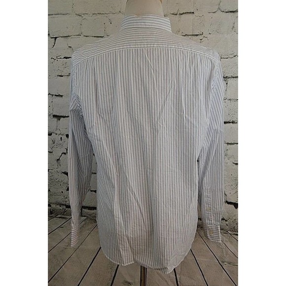J.Crew Men's Button Down Long Sleeve Striped Long Sleeve Dress Shirt Size Large - Picture 8 of 11